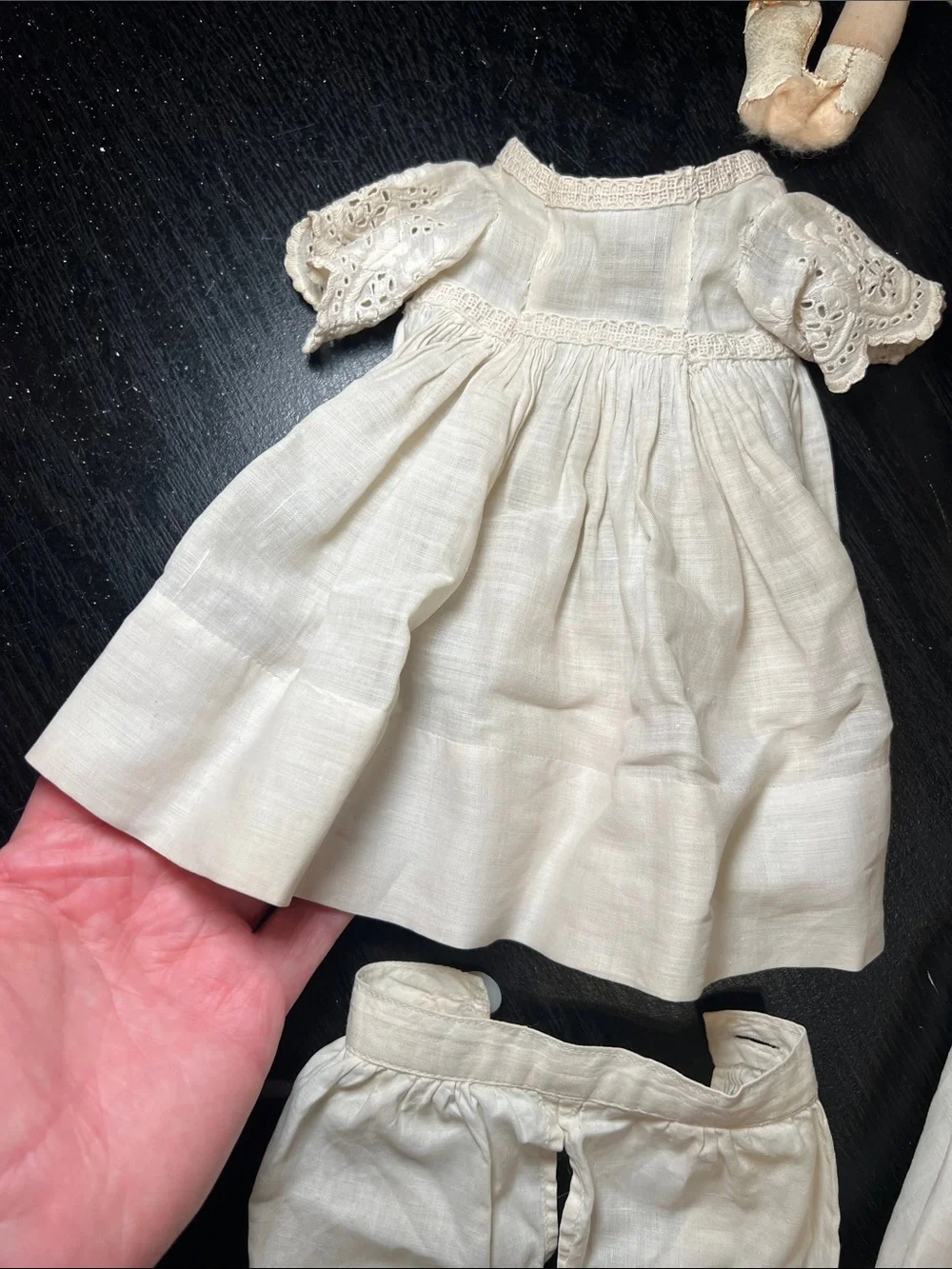 Antique Late 1800s German Handpainted China Porcelain Doll with Outfit